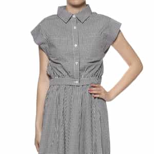 セットアップ ウォッシャブル クロップドシャツ