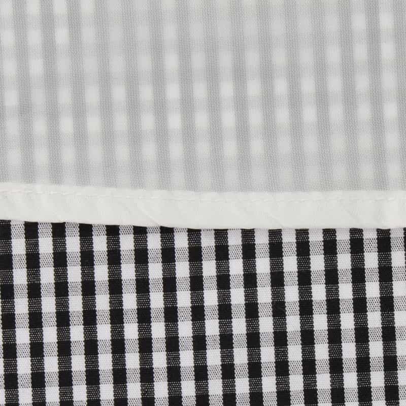 BARNEYS NEW YORK セットアップ ウォッシャブル ウエストシャーリングスカート BLACK