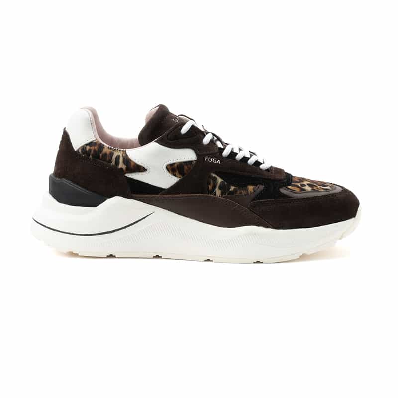 D.A.T.E. D.A.T.E. ＜デイト＞ レオパード柄スニーカー “FUGA“ BROWN