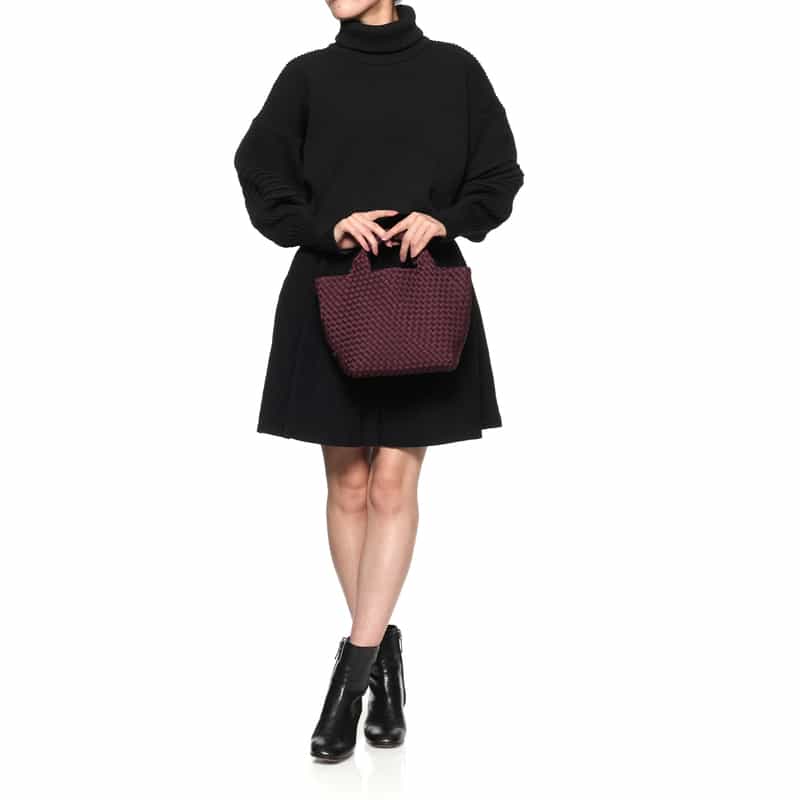 NAGHEDI NAGHEDI＜ナゲディ＞スモールトートバッグ “St Barths Small Tote“ WINE