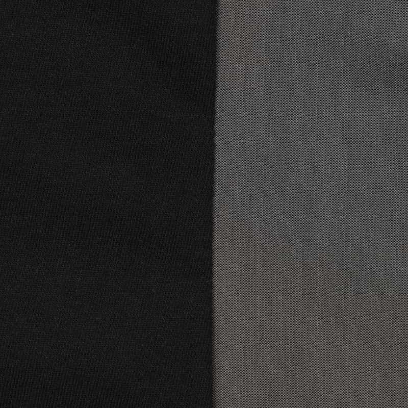 BARNEYS NEW YORK ウォッシャブル アシンメトリークルーネックカットソー BLACK