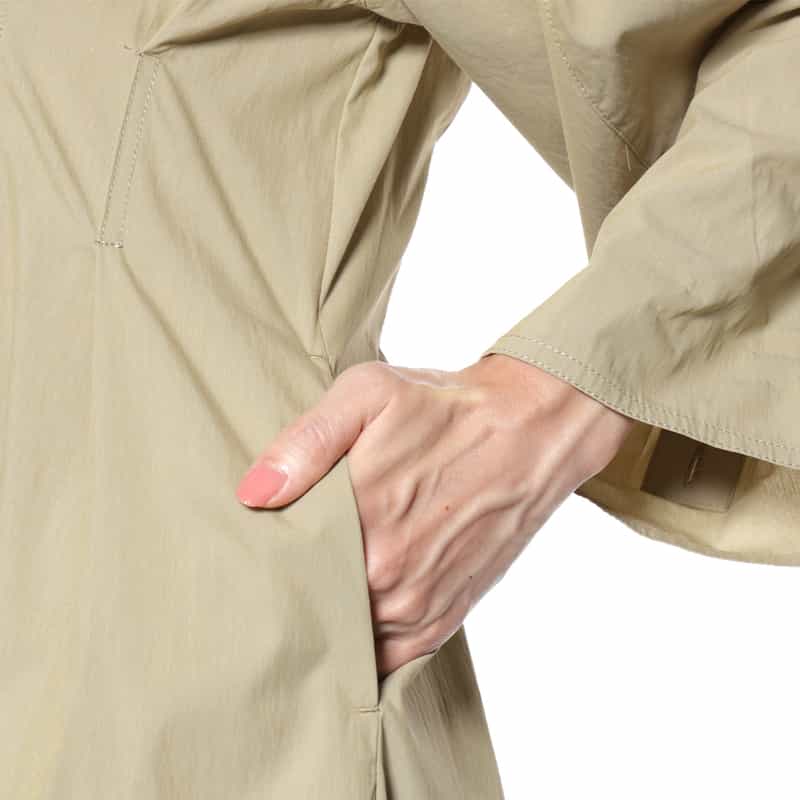 BARNEYS NEW YORK タック入りシャツドレス BEIGE