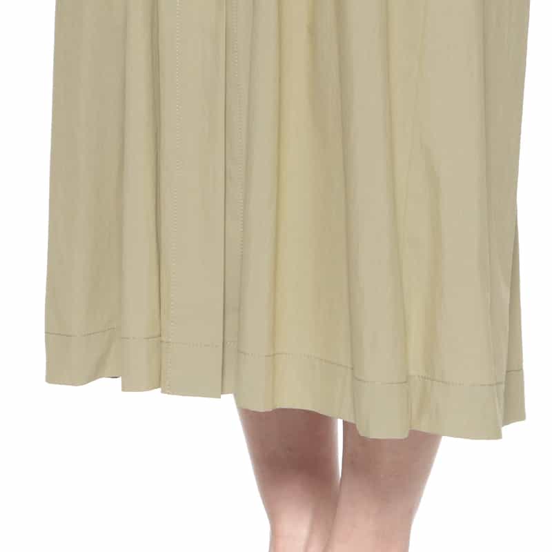 BARNEYS NEW YORK タック入りシャツドレス BEIGE