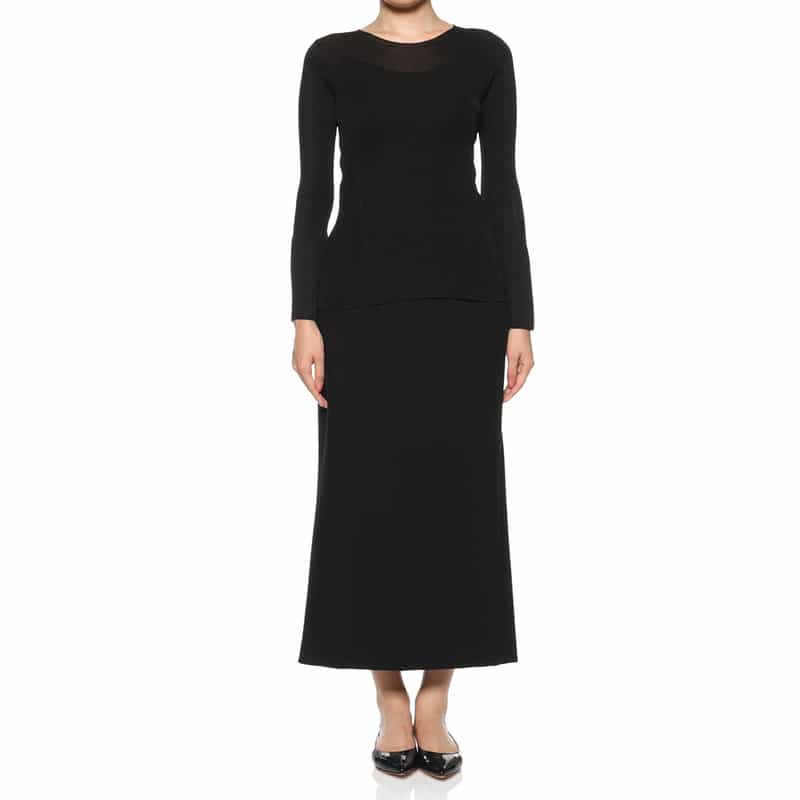 CFCL CFCL＜シーエフシーエル＞ ベルスリーブニットプルオーバー BLACK