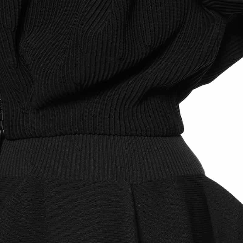 CFCL CFCL＜シーエフシーエル＞ スタンドカラーボンバージャケット BLACK