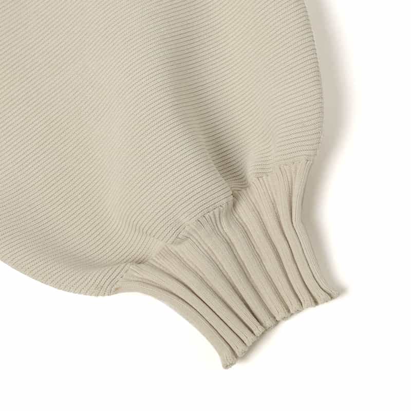 CFCL CFCL＜シーエフシーエル＞ バーニーズ　ニューヨーク限定ショートスリーブニットカーディガン “FLUTED“ IVORY