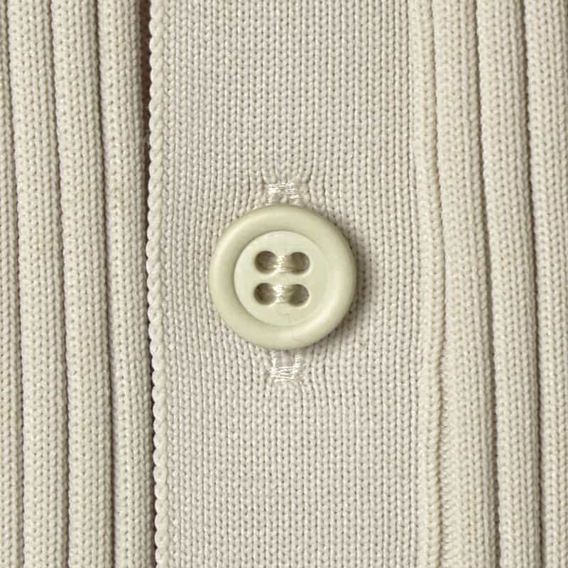 CFCL CFCL＜シーエフシーエル＞ バーニーズ　ニューヨーク限定ショートスリーブニットカーディガン “FLUTED“ IVORY