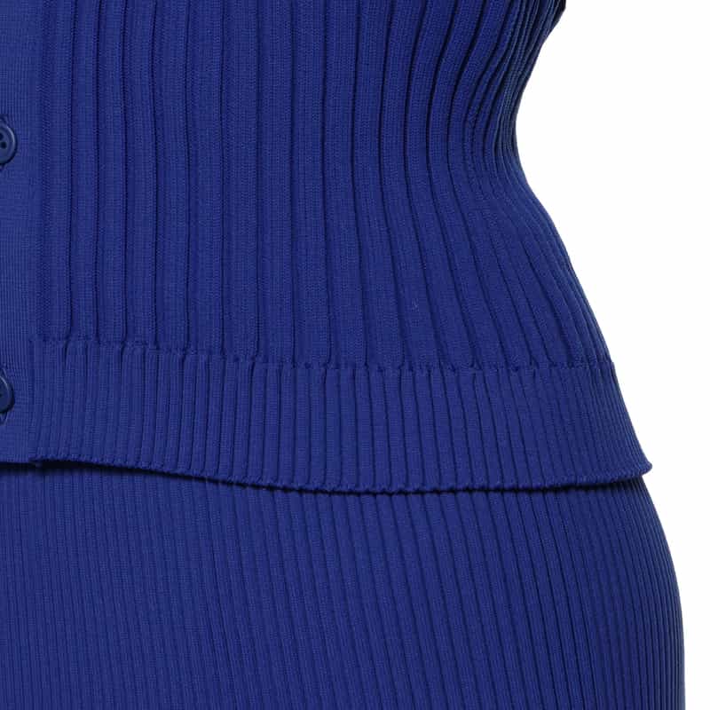 CFCL CFCL＜シーエフシーエル＞ パフスリーブ ニットカーディガン BLUE