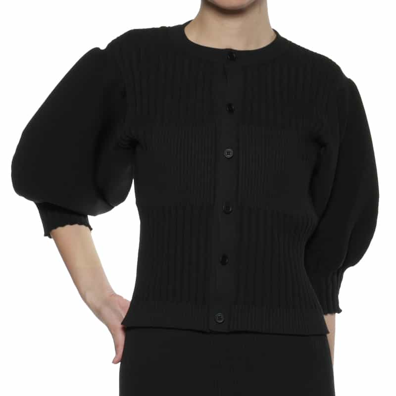 サカイsacai シフォンボリュームスリーブシースルーカーディガン