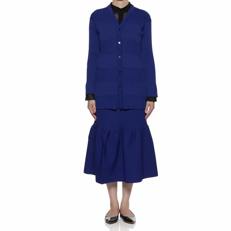 CFCL CFCL＜シーエフシーエル＞ ロングニットカーディガン BLUE