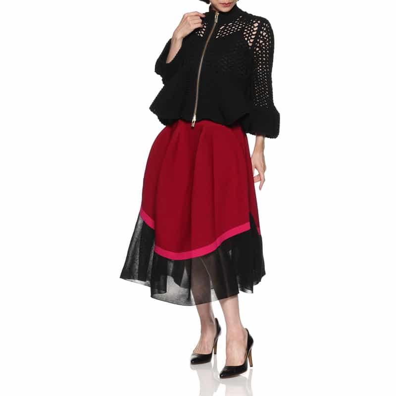 CFCL CFCL＜シーエフシーエル＞ ジップアップニットカーディガン BLACK