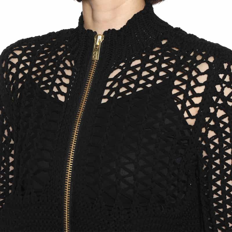 CFCL CFCL＜シーエフシーエル＞ ジップアップニットカーディガン BLACK