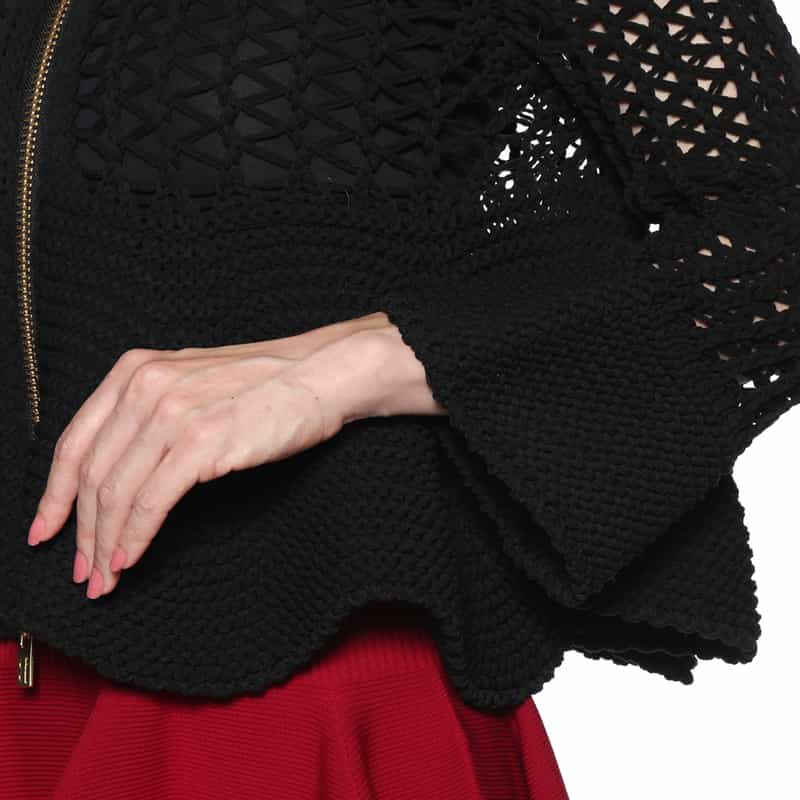 CFCL CFCL＜シーエフシーエル＞ ジップアップニットカーディガン BLACK