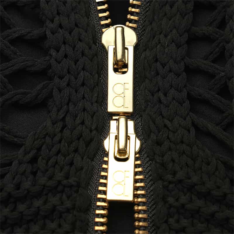 CFCL CFCL＜シーエフシーエル＞ ジップアップニットカーディガン BLACK