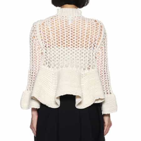 CFCL シーエフシーエル　ニットカーディガン　ライトグレー CFCL(シーエフシーエル)】 POTTERY GLITTER CARDIGAN｜PARIGOT