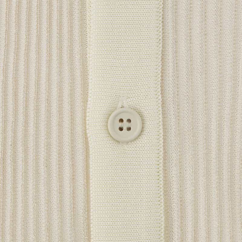 CFCL CFCL＜シーエフシーエル＞ フレアスリーブ シアーニットブラウス GOLD