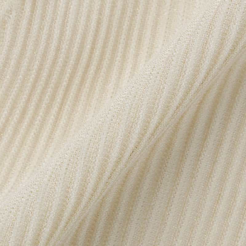 CFCL CFCL＜シーエフシーエル＞ フレアスリーブ シアーニットブラウス GOLD