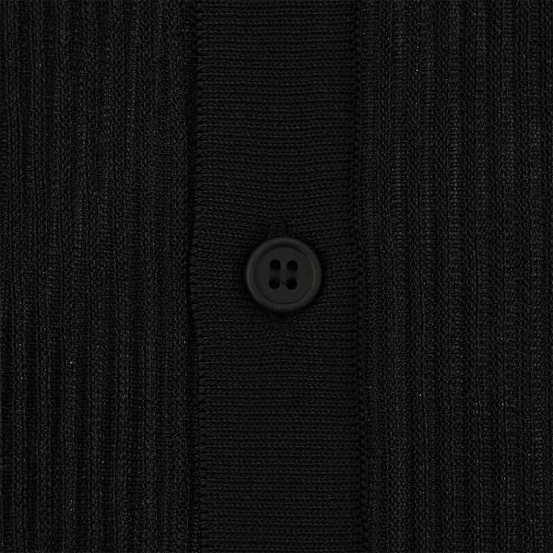 CFCL CFCL＜シーエフシーエル＞ フレアスリーブ シアーニットブラウス BLACK