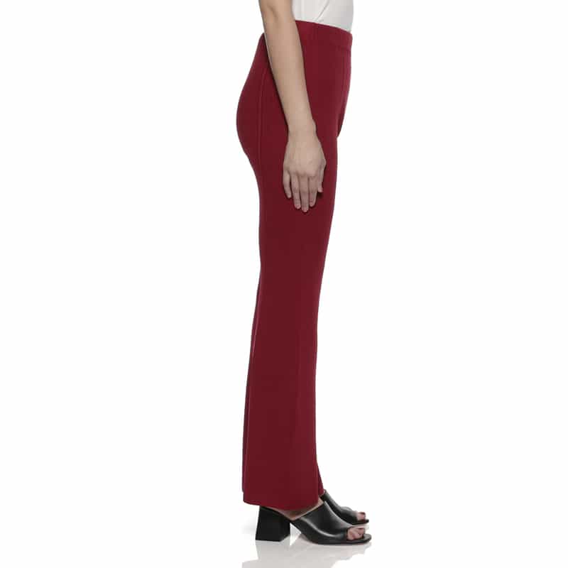 CFCL CFCL＜シーエフシーエル＞ フレアリブニットパンツ RED