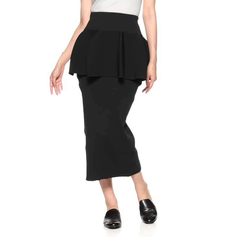 CFCL CFCL＜シーエフシーエル＞ レイヤードロングスカート “POTTERY“ BLACK