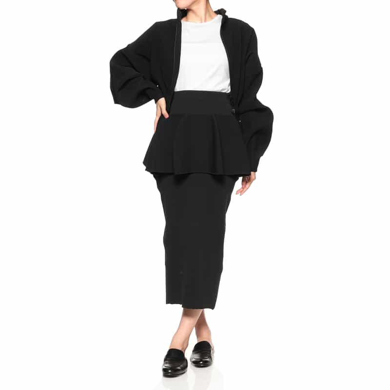 CFCL CFCL＜シーエフシーエル＞ レイヤードロングスカート “POTTERY“ BLACK