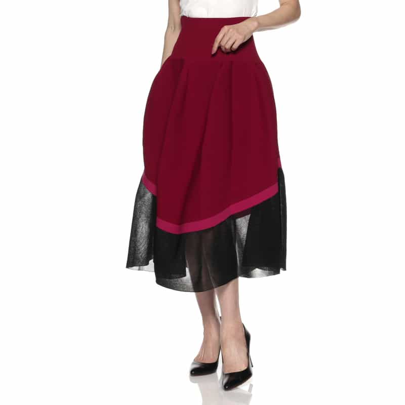 CFCL CFCL＜シーエフシーエル＞ フレアスカート RED