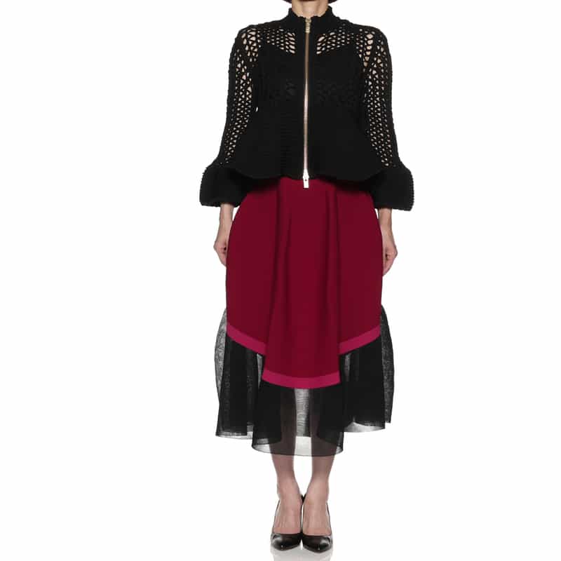 CFCL CFCL＜シーエフシーエル＞ フレアスカート RED