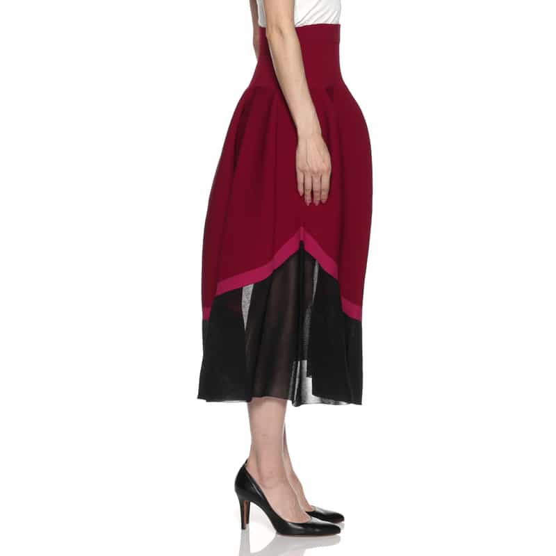 CFCL CFCL＜シーエフシーエル＞ フレアスカート RED