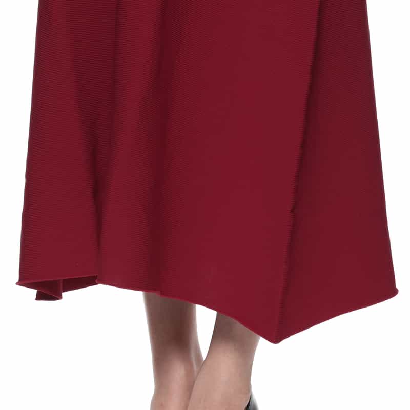 CFCL CFCL＜シーエフシーエル＞ ベルスリーブフレアドレス RED