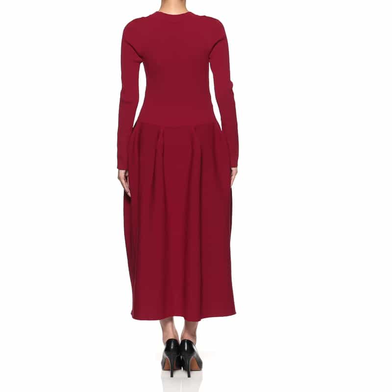 CFCL CFCL＜シーエフシーエル＞ カーディガンドレス “POTTERY“ RED