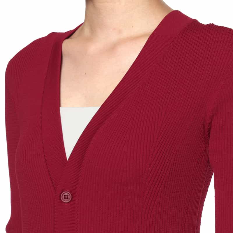 CFCL CFCL＜シーエフシーエル＞ カーディガンドレス “POTTERY“ RED