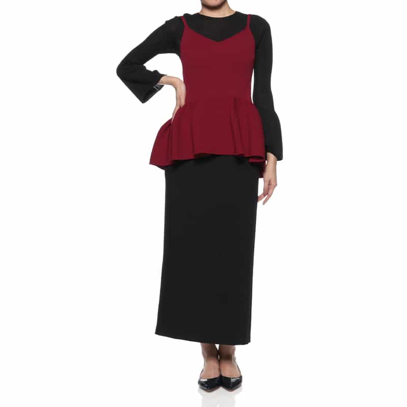 CFCL CFCL＜シーエフシーエル＞ キャミソールニットプルオーバー RED