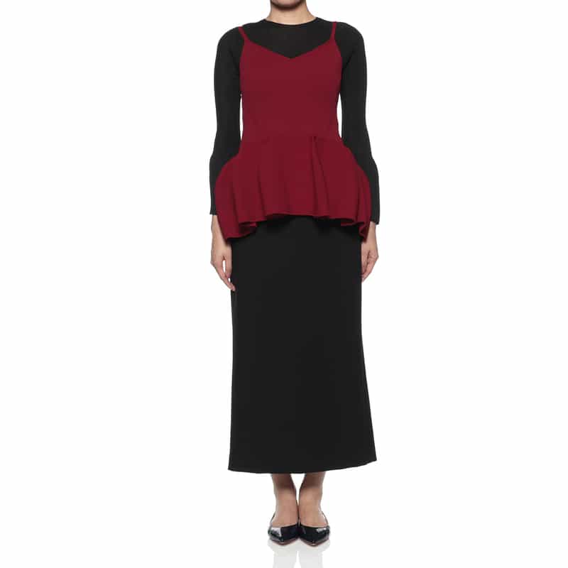 CFCL CFCL＜シーエフシーエル＞ キャミソールニットプルオーバー RED