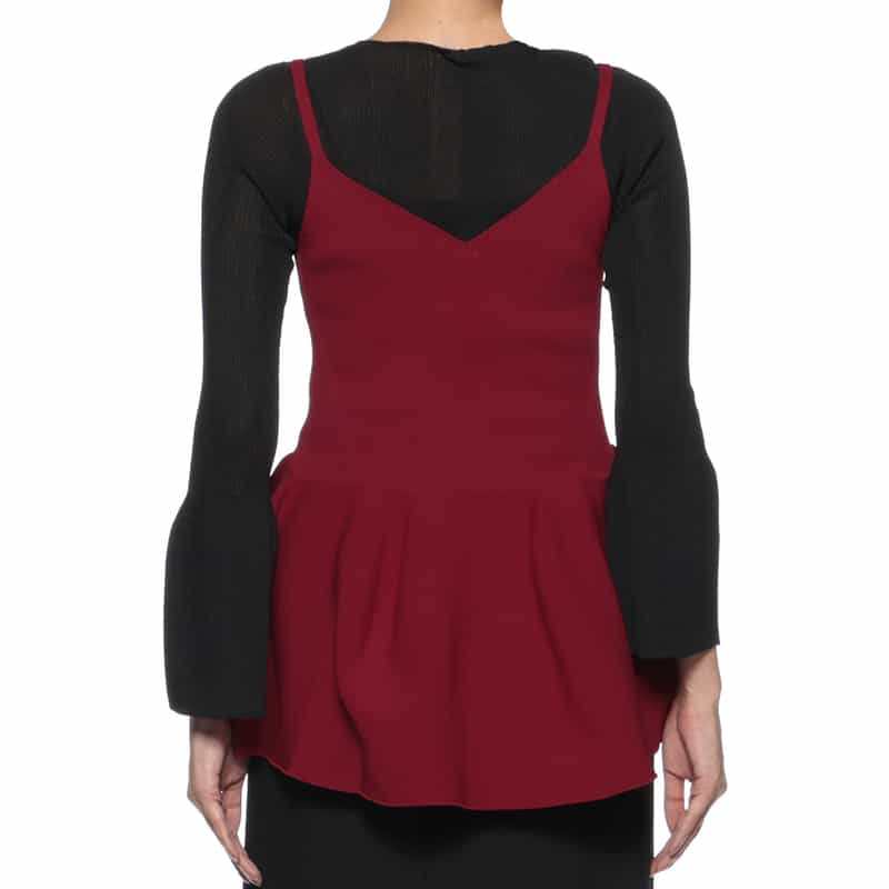 CFCL CFCL＜シーエフシーエル＞ キャミソールニットプルオーバー RED