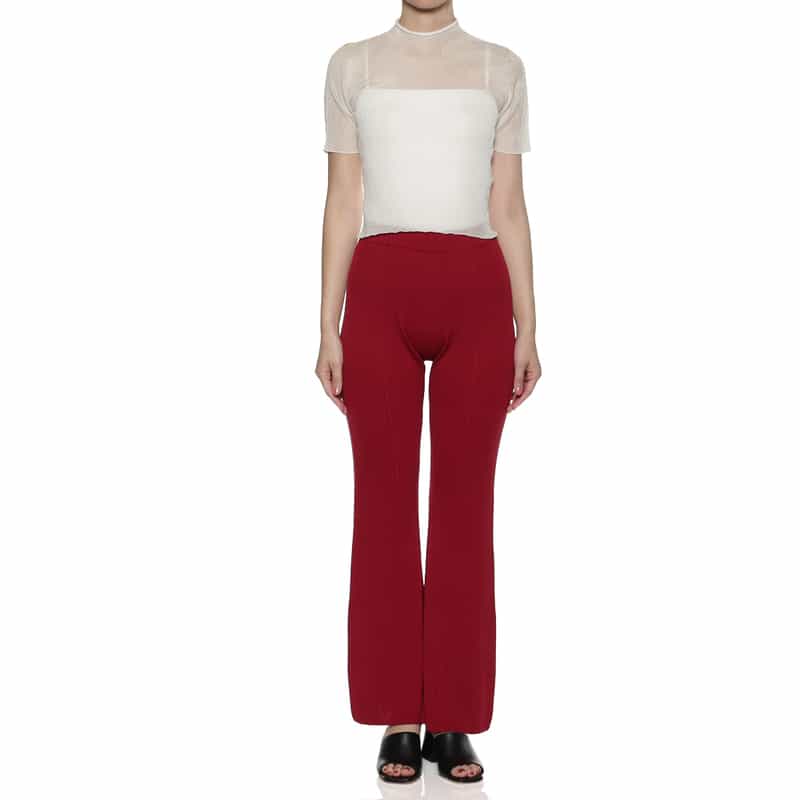 CFCL CFCL＜シーエフシーエル＞ ショートスリーブ シアーニットプルオーバー WHITE