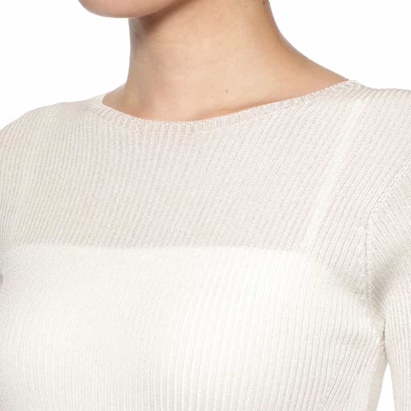 CFCL CFCL＜シーエフシーエル＞ ベルスリーブニットプルオーバー WHITE