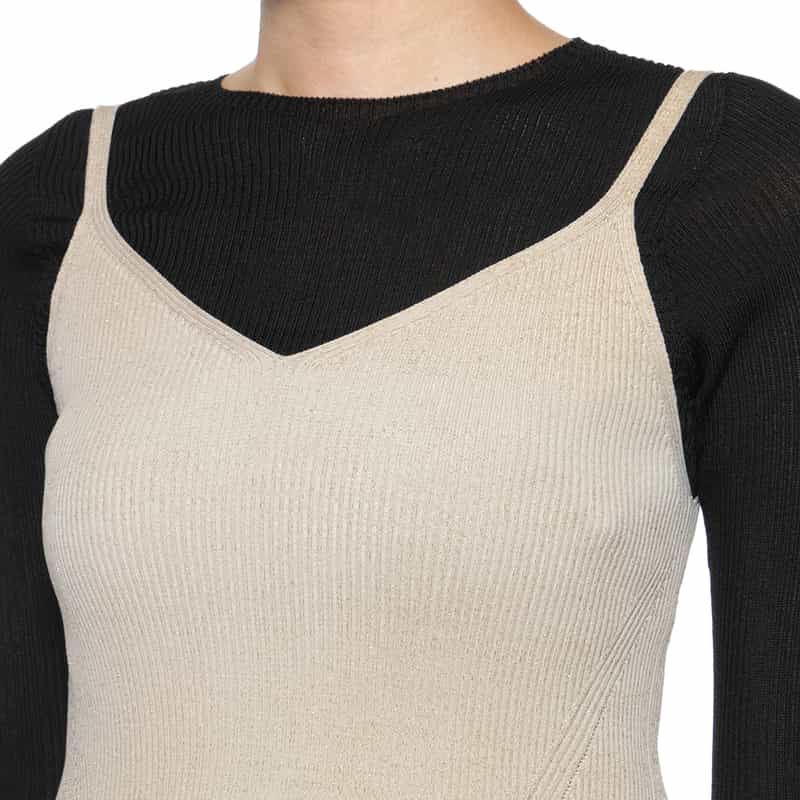 CFCL CFCL＜シーエフシーエル＞ キャミソールニットプルオーバー WHITE