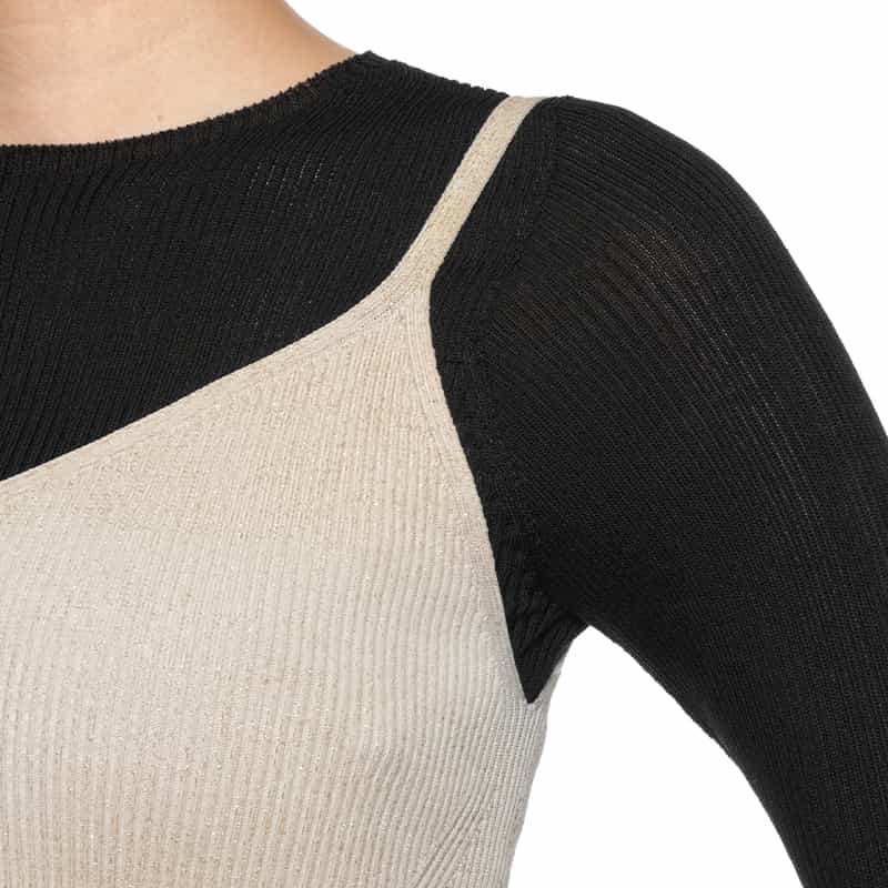 CFCL CFCL＜シーエフシーエル＞ キャミソールニットプルオーバー WHITE