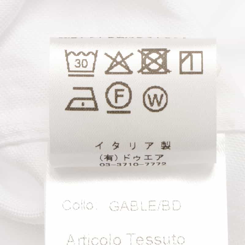 LUIGI  BORRELLI LUIGI BORRELLI＜ルイジボレッリ＞ ドレスシャツ "GABLE" WHITE