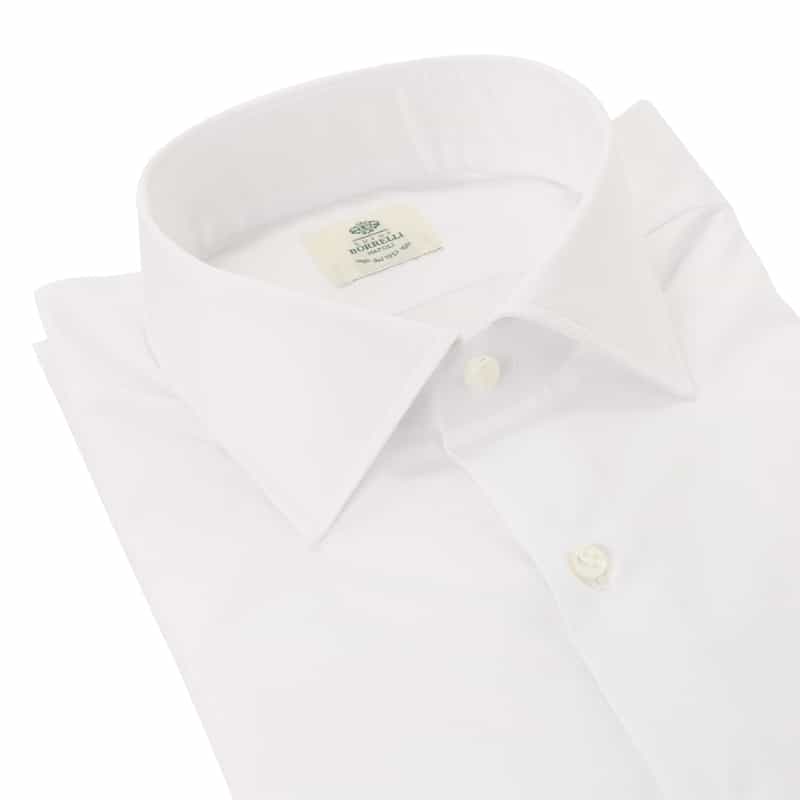 LUIGI  BORRELLI LUIGI BORRELLI＜ルイジボレッリ＞ ドレスシャツ "LUCIANO" WHITE