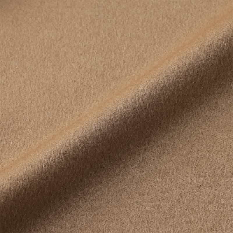 BARNEYS NEW YORK フォックスファー付きカシミ素材ヤケープコート CAMEL