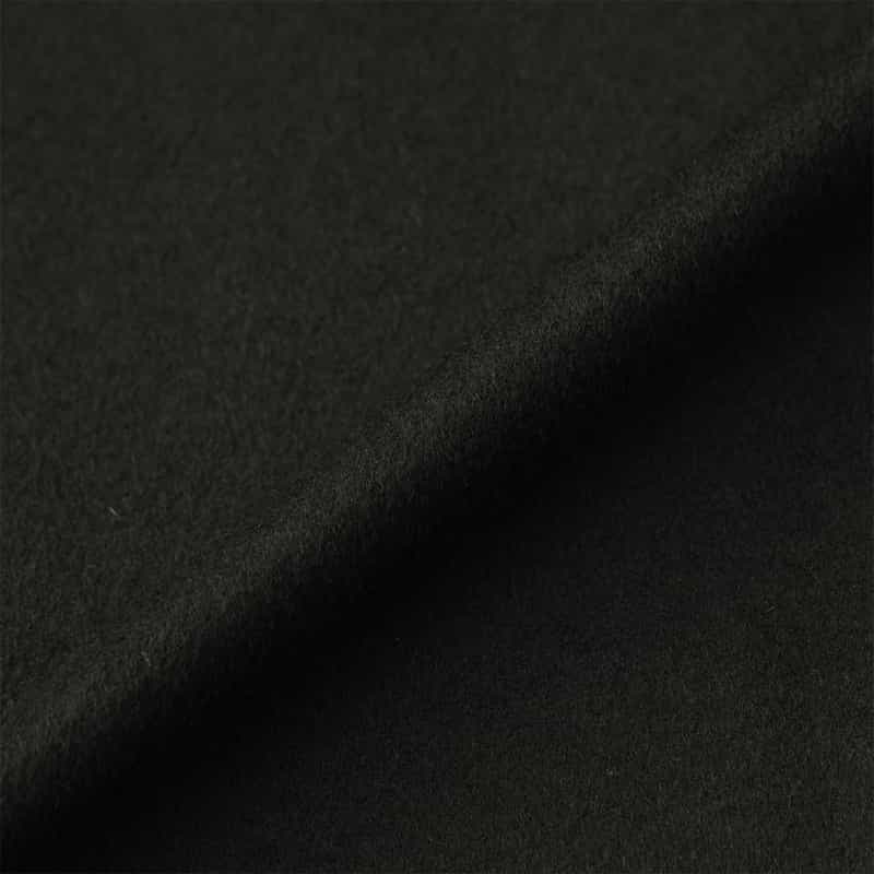 BARNEYS NEW YORK フォックスファー付きカシミ素材ヤケープコート BLACK