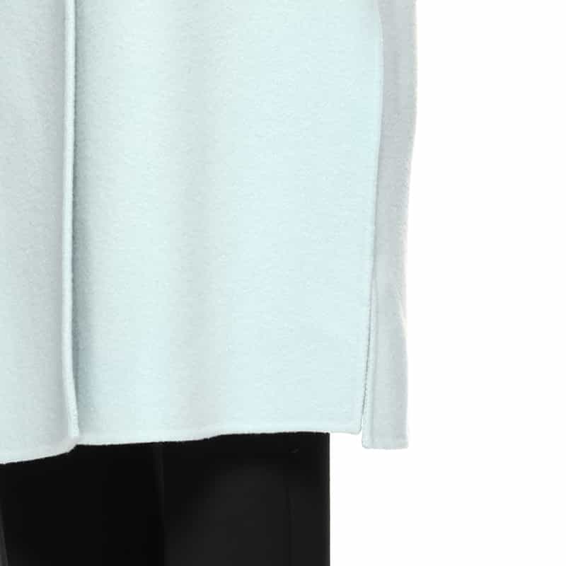 BARNEYS NEW YORK パールボタン ダブルロングコート LIGHT GREEN