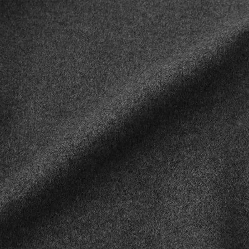 BARNEYS NEW YORK ノーカラー ミドルコート DARK GRAY