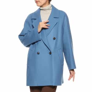 ウールメルトン ラグラン ピーコート