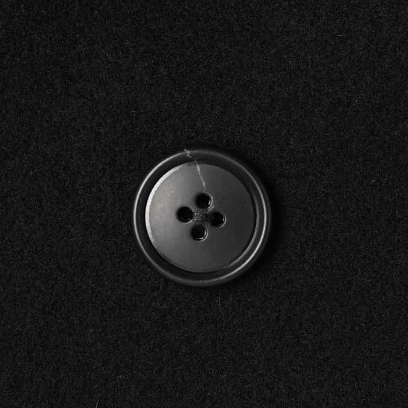 BARNEYS NEW YORK ウールメルトン ラグラン ピーコート BLACK