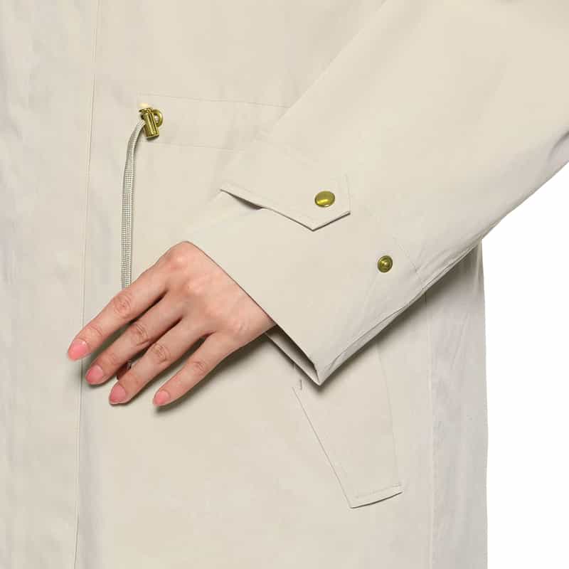 BARNEYS NEW YORK ライナー付き フーデッドミドルコート BEIGE