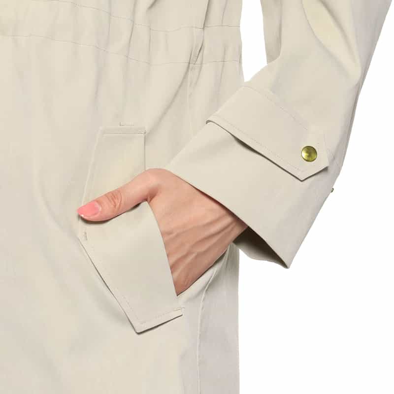 BARNEYS NEW YORK ライナー付き フーデッドミドルコート BEIGE