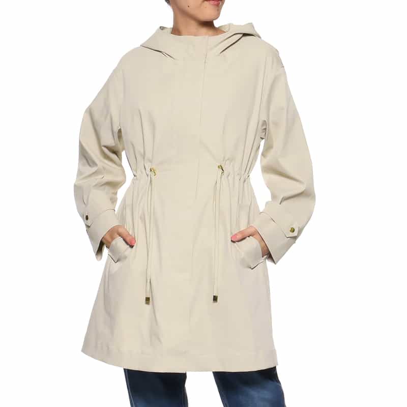 BARNEYS NEW YORK ライナー付き フーデッドミドルコート BEIGE