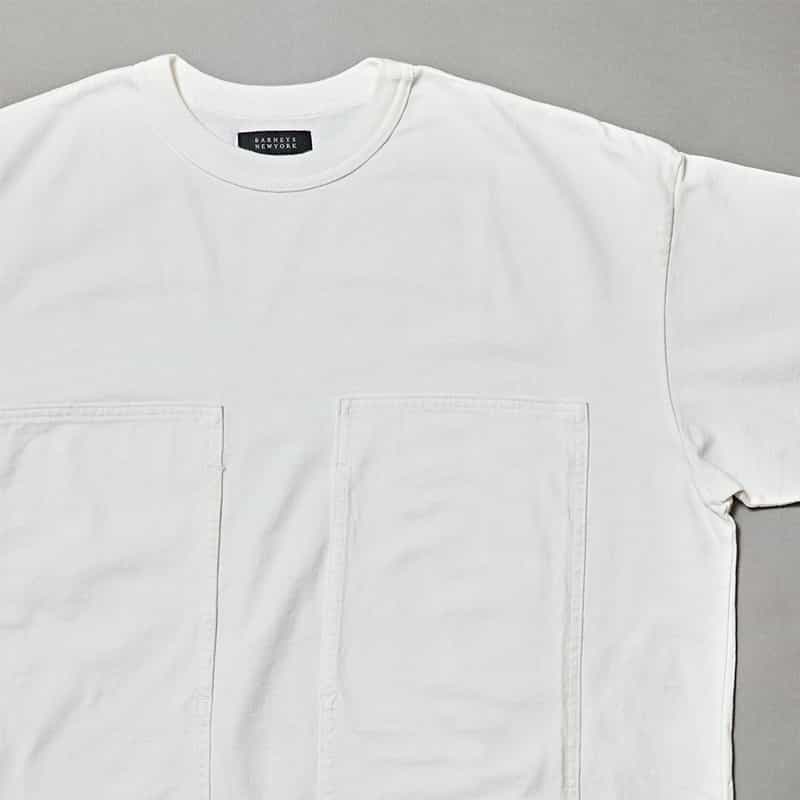 BARNEYS NEW YORK BARNEYS NEW YORK designed by TOMOHIRO KONNO Tシャツ WHITE